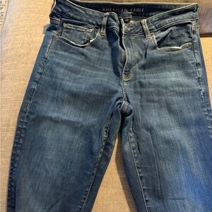 American Eagle Outfitters Women's Dark Blue Skinny Jeans